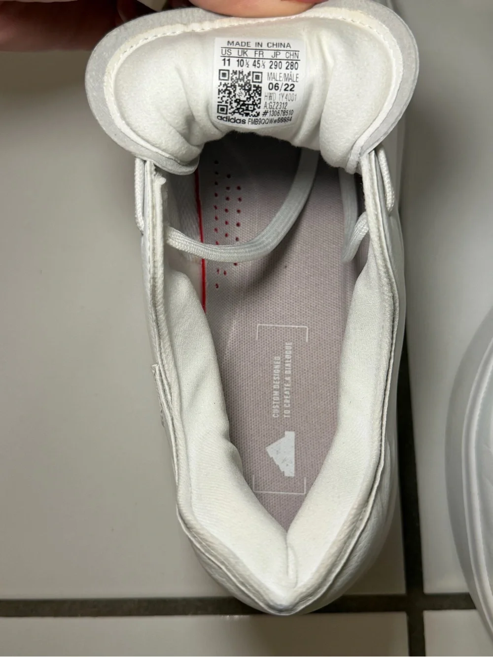 adidas White Low-Top Leather Sneakers